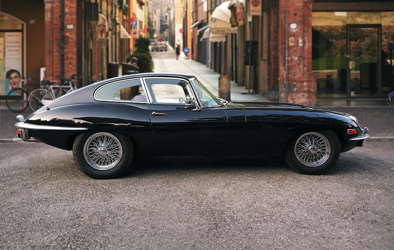 vintage car on street